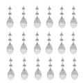 20Pcs Chandelier Crystals Clear Teardrop Crystal Chandelier Pendants Parts Beads Hanging Crystals For Chandeliers(50Mm Clear)