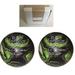 BuyBocceBalls New Listing (4 3/4 inch- 3lbs. 8oz.) - 2 Balls - EPCO Duckpin Bowling Ball - Cobra Pro Rubber - Purple Lime & White