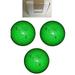 BuyBocceBalls New Listing - (5 inch- 3lbs. 8 oz.) Pack of 3 EPCO Duckpin Bowling Balls - Neon Speckled - Green