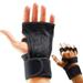 Aoanydony 2pcs Leather Lightweight And Breathable Gym Gloves For Comfortable Fitness Weight Lifting Gloves Black L