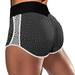 Munlar Workout Shorts Women s Shorts Black High Waist Athletic Shorts Plaid Yoag Golf Gym Summer Shorts for Women