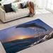 GZHJMY Jumping Dolphin Non Slip Area Rug for Living Dinning Room Bedroom Kitchen 1.7 x 2.6 (20 x 31 Inches / 50 x 80 cm) Sea Sunrise Nursery Rug Floor Carpet Yoga Mat