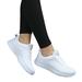 eczipvz Tennis Shoes Womens Womens Walking Shoes Non Slip Work Shoes Breathable Shoes Adjustable Mary Jane Shoes White