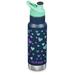 Klean Kanteen Classic Kid s Insulated Water Bottle with Sport Cap - Stainless Steel Sports Water Bottle - 12 Oz Navy Hearts