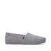 TOMS Women's Grey Alpargata Distressed Twill Espadrille Shoes, Size 5.5