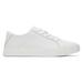 TOMS Women's Kameron White Leather Sneakers Shoes Natural/White, Size 12