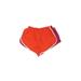 Nike Athletic Shorts: Red Color Block Activewear - Women's Size Medium