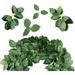 Zukuco 100pcs Artificial Green Leaves Bulk Rose Leaves Silk Greenery Fake Rose Flower Leaves for DIY Wedding Bouquets Centerpieces Party Decorations