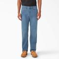 Dickies Men's Flex Regular Fit 5-Pocket Jeans - Light Denim Wash Size 38 34 (DD605)