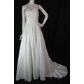 Ml Size 14 Ivory Strapless Wedding Dress With Bead Detail On Bodice And A-line Skirt