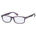 Montana Readers HBLF83 Blue-Light Block HBLF83D Men's Eyeglasses Purple Size +1.00 (Frame Only) - Blue Light Block Available