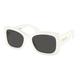 Prada PR A08S 1425S0 Women's Sunglasses White Size 56