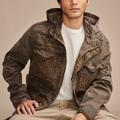 Lucky Brand Patchwork Camo Field Jacket - Men's Clothing Outerwear Jackets Coats in Camo Multi, Size M