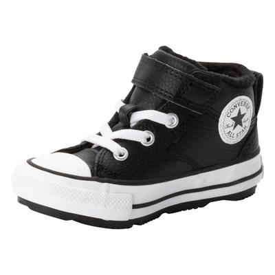 Sneakerboots CONVERSE "CHUCK TAYLOR ALL STAR MALDEN STREET", Gr. 20, schwarz, Leder, sportlich, Schuhe, gefüttert und wa