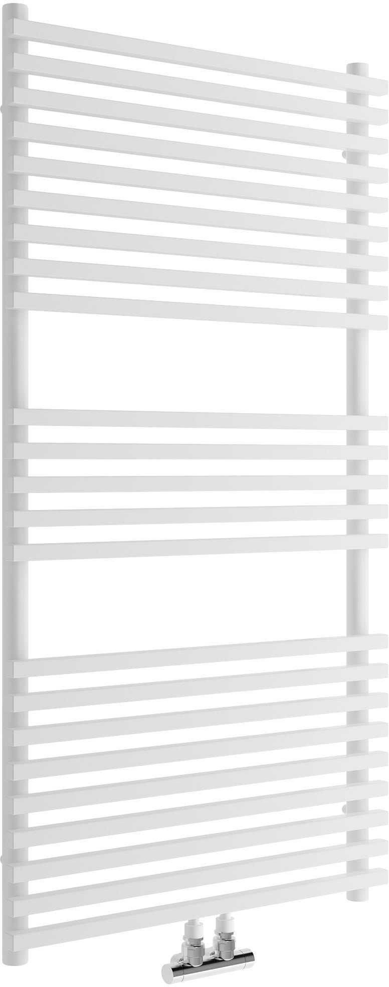 Badheizkörper SANOTECHNIK "Trient", weiß, B:60cm H:117cm, Stahl, Heizkörper, 700 W