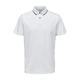 Poloshirt SELECTED HOMME "SLHLEROY COOLMAX SS POLO NOOS" Gr. M, weiß (bright white) Herren Shirts Kurzarm