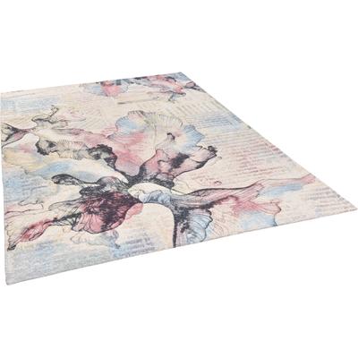 Teppich GINO FALCONE "Cosima-108", bunt, B:190cm H:3mm L:280cm, Polyester, Teppiche, flachgeweber Jaquard-Teppich, mit Chenillegarn, modernes Blumen Design Image