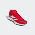 Basketballschuh ADIDAS PERFORMANCE "BOUNCE LEGENDS" Gr. 45, rot (better scarlet, cloud white, charcoal) Schuhe Stoffschuhe