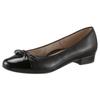 Pumps ARA "BARI", Damen, Gr. 3 (35,5), schwarz, Glattleder, Lackleder, elegant, Schuhe Ballerina, mit Lackspitze
