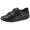 Klettschuh ECCO "SOFT 2.0", Damen, Gr. 43, schwarz, Leder, sportlich, Schuhe, Halbschuh, Freizeitschuh mit Klettverschlüssen