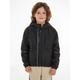 Winterjacke CALVIN KLEIN JEANS "NYLON TAPE WINDBREAKER" Gr. 10 (140), schwarz (ck black) Jungen Jacken Winterjacken