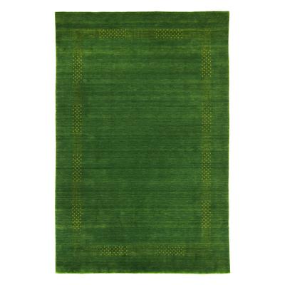 Wollteppich MORGENLAND "Nova - Gabbeh Teppich - Loribaft Perser", grün, B:250cm H:1,5mm L:350cm, Schurwolle, Teppiche, Flachgewebe Image