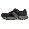 Sneaker PIUS GABOR, Herren, Gr. 8 (42), bunt (nachtblau, braun), Nubukleder, Veloursleder, sportlich, Schuhe, in Weite G (weit), Freizeitschuh, Halbschuh, Schnürschuh