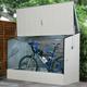 Fahrradbox TRIMETALS Aufbewahrungsboxen Gr. B/H/T: 196 cm x 133 cm x 89 cm, beige (hellbeige) Garten- Kissenboxen