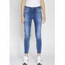 Relax-fit-Jeans GANG ""94AMELIE"" Gr. 26, N-Gr, blau Damen Jeans CROPPED - Relaxed fit