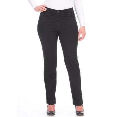Stretch-Hose KJBRAND "Betty", Damen, Gr. 50 (25), K-Gr, schwarz (schwarz, kurzgrößen), Denim/Jeans, Obermaterial: 78% Baumwolle, 18% Polyester, 4% Elasthan, casual, gerade, Hosen, super Stretch Image