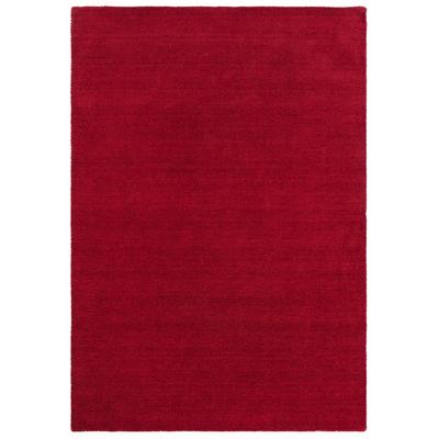 Wollteppich THEKO "Gabbeh Uni, Handweb Teppich, meliert, reine Wolle, handgewebt" Gr. 8, rot (bordeaux), B:300cm H:14mm L:400cm, Wolle, Teppiche, Schlafzimmer, Wohnzimmer, Esszimmer, auch als Läufer oder rund Image