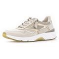 Keilsneaker GABOR ROLLINGSOFT Gr. 39, beige (hellbeige kombiniert) Damen Schuhe Sneaker