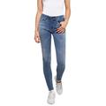 Skinny-fit-Jeans REPLAY "Luzien" Gr. 30, Länge 28, blau (medium blue) Damen Jeans Röhrenjeans