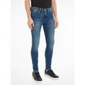 Skinny-fit-Jeans CALVIN KLEIN JEANS "SKINNY" Gr. 38, Länge 34, blau (denim dark) Herren Jeans Skinny-Jeans