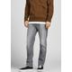 Slim-fit-Jeans JACK & JONES "TIM ORIGINAL" Gr. 32, Länge 34, grau (grey, denim) Herren Jeans Slim Fit