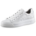 Plateausneaker ARA "CANBERRA" Gr. 6,5, silberfarben (offwhite, silberfarben) Damen Schuhe Plateau Schnürschuhe