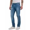 Straight-Jeans REPLAY "GROVER", Herren, Gr. 32, Länge 34, blau (blau c39), Denim/Jeans, Obermaterial: 94% Baumwolle, 4% Elastomultiester, 2% Elasthan, casual, straight fit lang, Jeans, in vielen verschiedenen Waschungen, mit Stretch