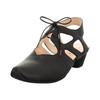 Slingpumps THINK "AIDA DAMEN", Damen, Gr. 37, schwarz, Nappaleder, elegant, Schuhe, Schnürpumps, Sommerschuh, Trichterabsatz, mit feiner Musterung