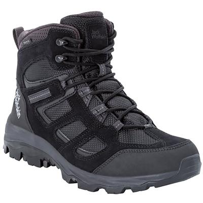 Wanderschuh JACK WOLFSKIN "VOJO 3 TEXAPORE MID M", Gr. 40, schwarz, Leder, Textil, sportlich, Schuhe, Wasserdicht