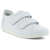 Klettschuh ECCO "SOFT 2.0", Damen, Gr. 40, weiß, Leder, unifarben, sportlich, Schuhe, Halbschuh, Freizeitschuh mit Klettverschlüssen