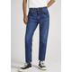 Relax-fit-Jeans PEPE JEANS "VIOLET" Gr. 25, L-Gr, blau (medium dark) Damen Jeans Weite