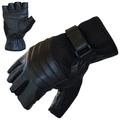 Motorradhandschuhe PROANTI Handschuhe Gr. S, schwarz Motorradhandschuhe fingerlose Chopper-Handschuhe aus Leder