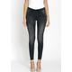 Skinny-fit-Jeans GANG "94LAYLA" Gr. 33, N-Gr, schwarz (night black) Damen Jeans Röhrenjeans