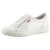 Sneaker ECCO "SOFT 7 W", Damen, Gr. 41, beige (creme), Leder, sportlich, Schuhe, mit Label, Freizeitschuh, Halbschuh, Schnürschuh, schmale Form