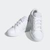 Sneaker ADIDAS SPORTSWEAR "GRAND COURT LIFESTYLE TENNIS LACE-UP", Gr. 32, weiß (cloud weiß, cloud weiß, grau one), Synthetik, Textil, sportlich, Schuhe, Design auf den Spuren des adidas Superstar