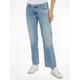 Bequeme Jeans TOMMY JEANS "SOPHIE LW STR BH4116" Gr. 34, Länge 32, blau (light denim3) Damen Jeans Gerade