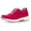 Keilsneaker GABOR ROLLINGSOFT, Damen, Gr. 41, pink (fuchsia), Textil, Ziegenveloursleder, sportlich, Schuhe Sneaker Sneaker low, Freizeitschuh, Halbschuh, Schnürschuh mit OPTIFIT-Wechselfußbett