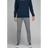 Chinohose JACK & JONES "MARCO CONNOR", Herren, Gr. 29, Länge 32, grau (grau melange), Web, Obermaterial: 68% Polyester, 29% Viskose, 3% Elasthan, unifarben, modisch, slim fit normal, Hosen