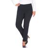 Stoffhose KJBRAND "Susie XS Ankle Bengaline", Damen, Gr. 54 (27), K-Gr, blau (marine), Web, Obermaterial: 80% Viskose, 17% Polyamid, 3% Elasthan, casual, skinny fit knöchellang, Hosen, Sommerhose mit Schlupfbund