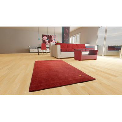 Wollteppich MORGENLAND "Asteria - Gabbeh Teppich - Indus", rot, B:200cm H:1,8mm L:300cm, Schurwolle, Teppiche, handgeknüpft Image